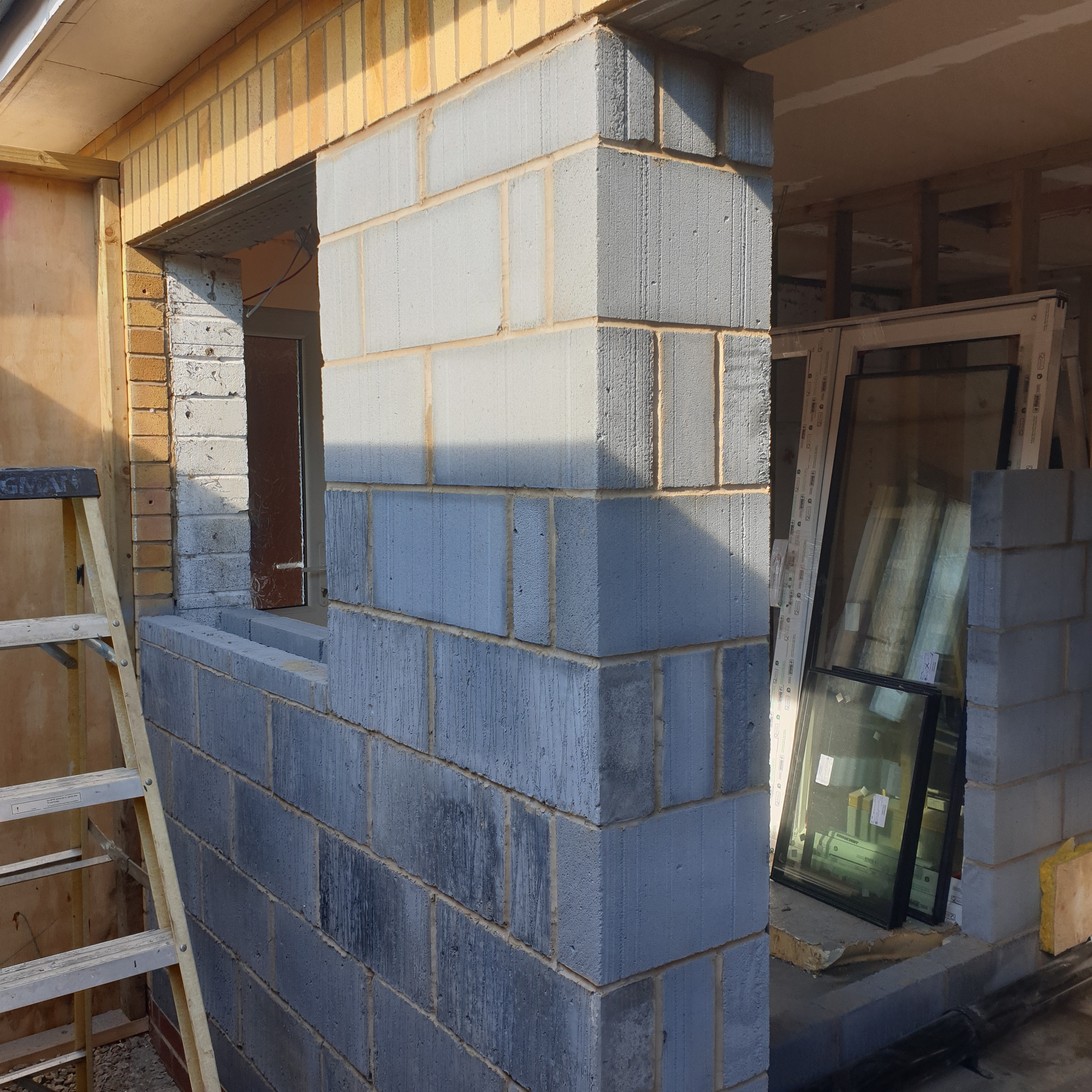 Garage conversion brickwork