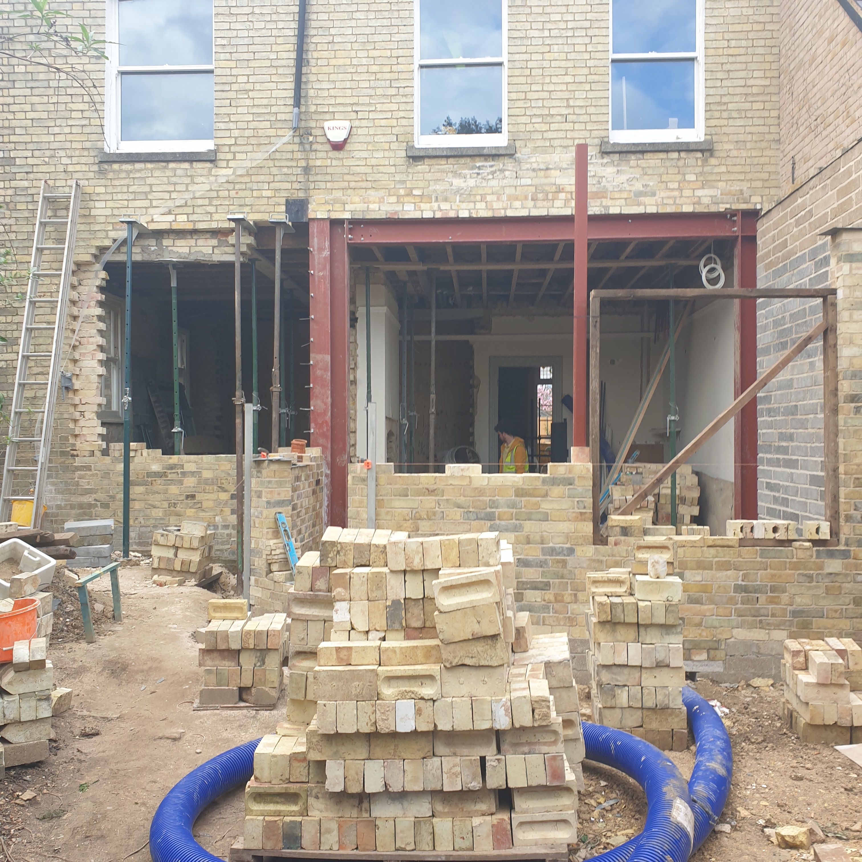 Little extension brickwork
