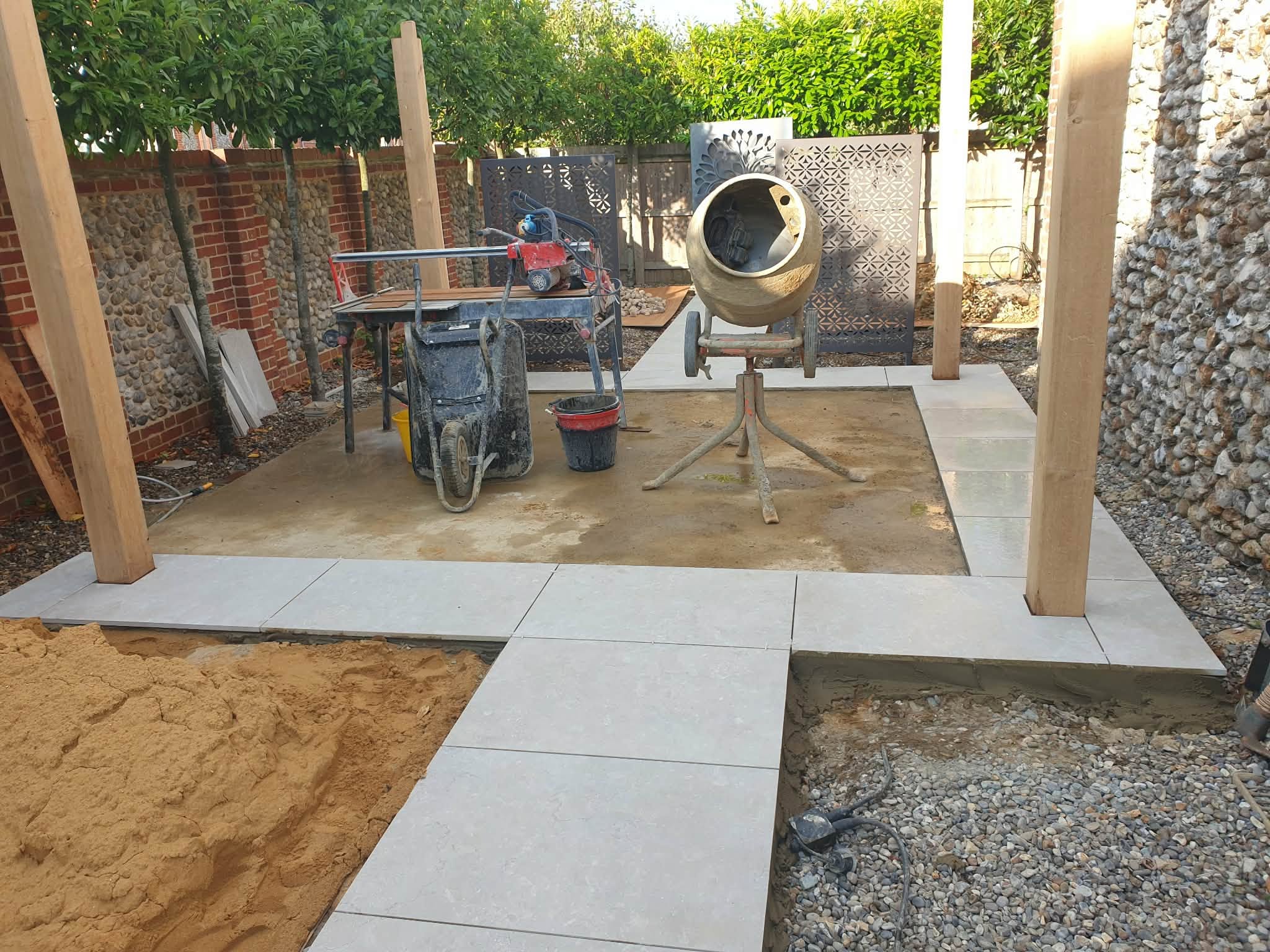 Coastal garden renovation project photo