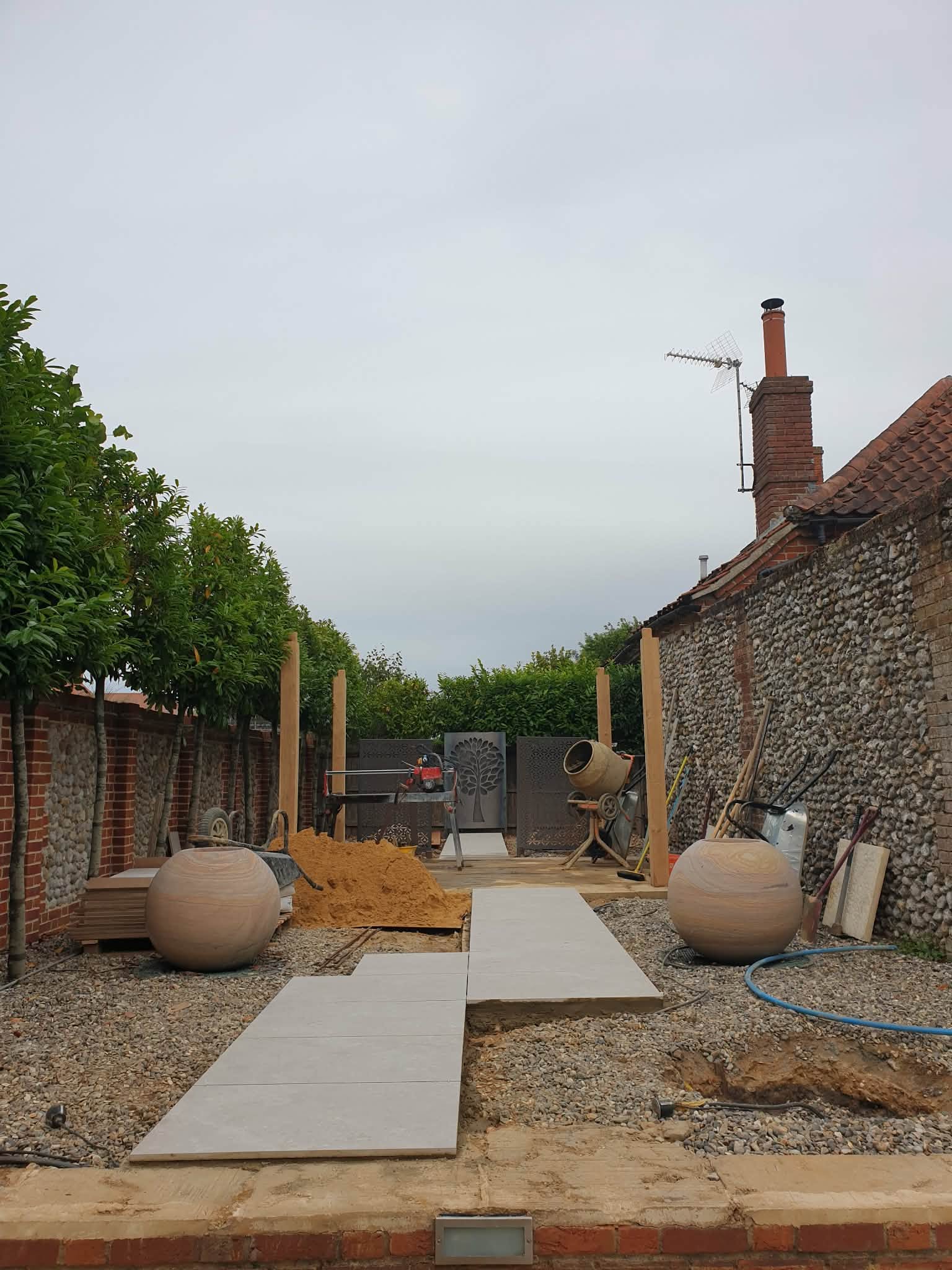 Coastal garden renovation project photo