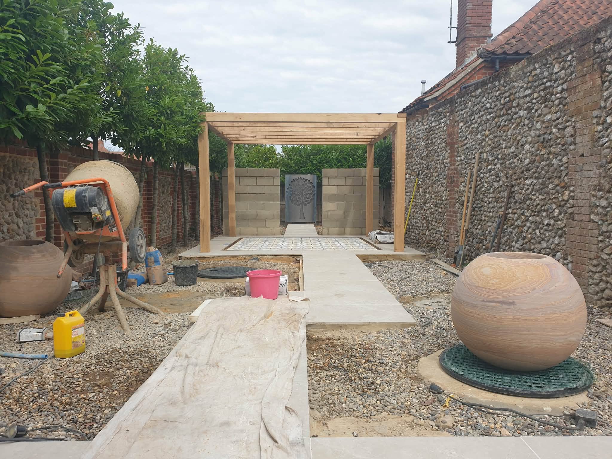 Coastal garden renovation project photo