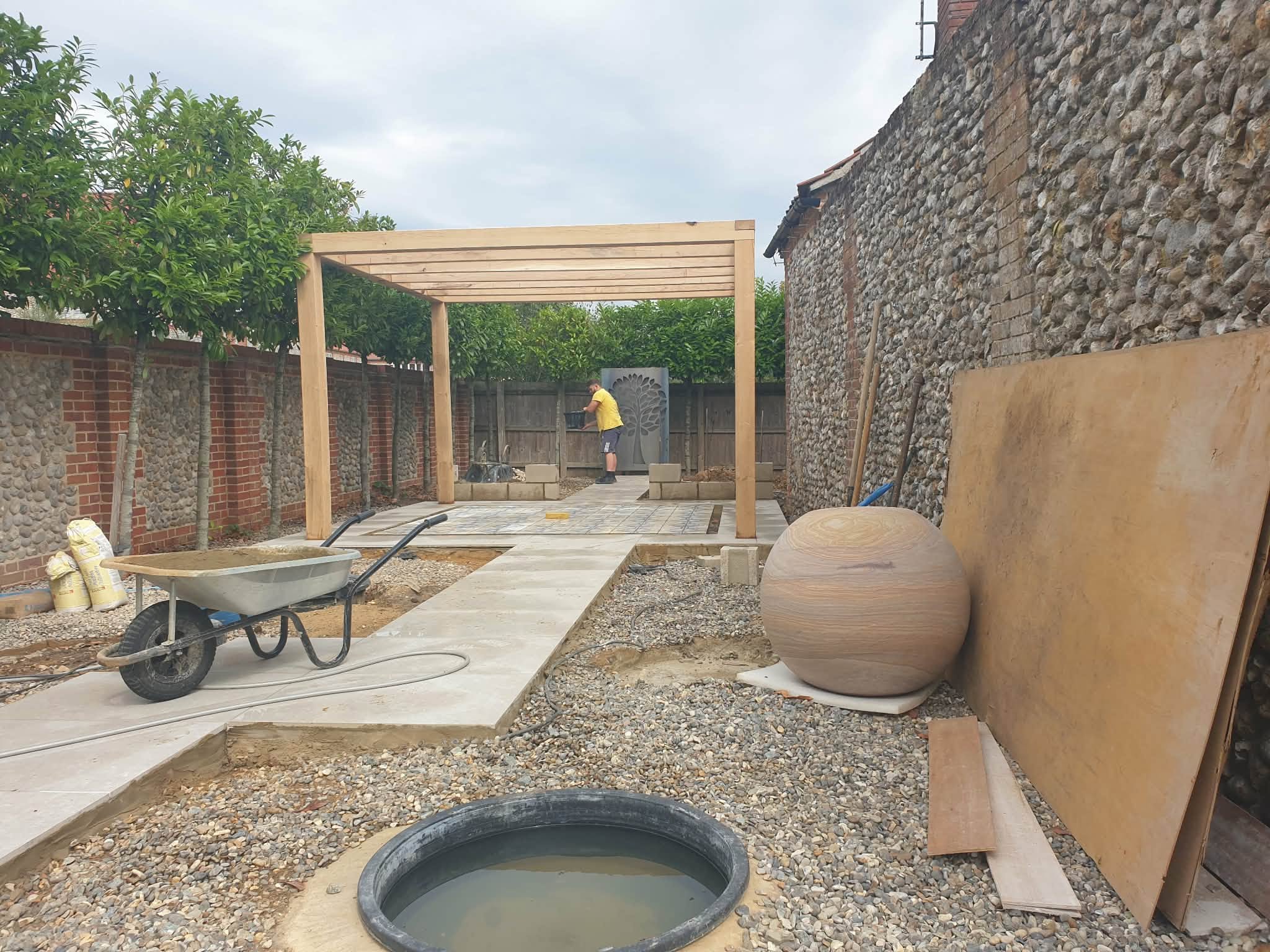 Coastal garden renovation project photo