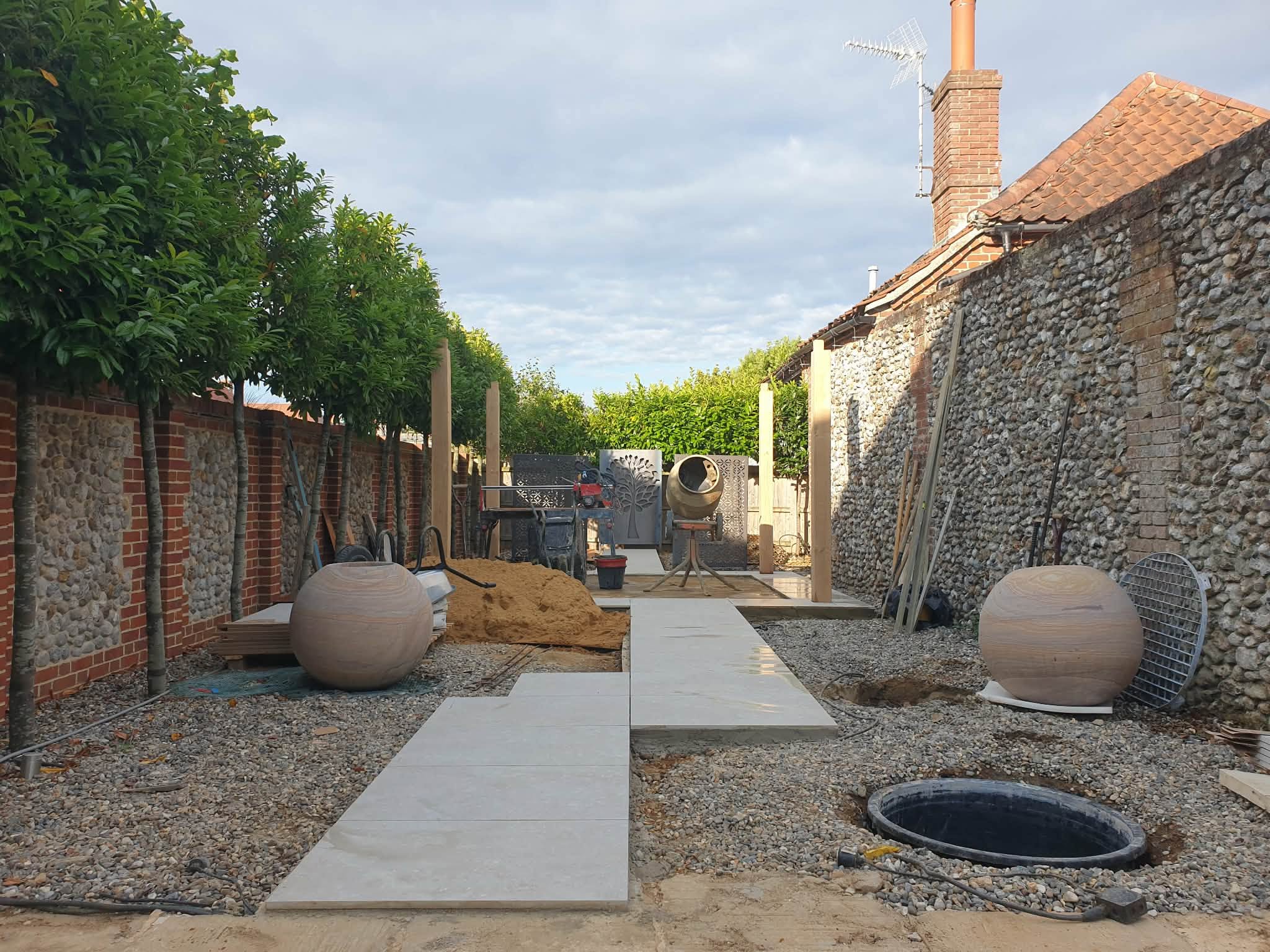 Coastal garden renovation project photo