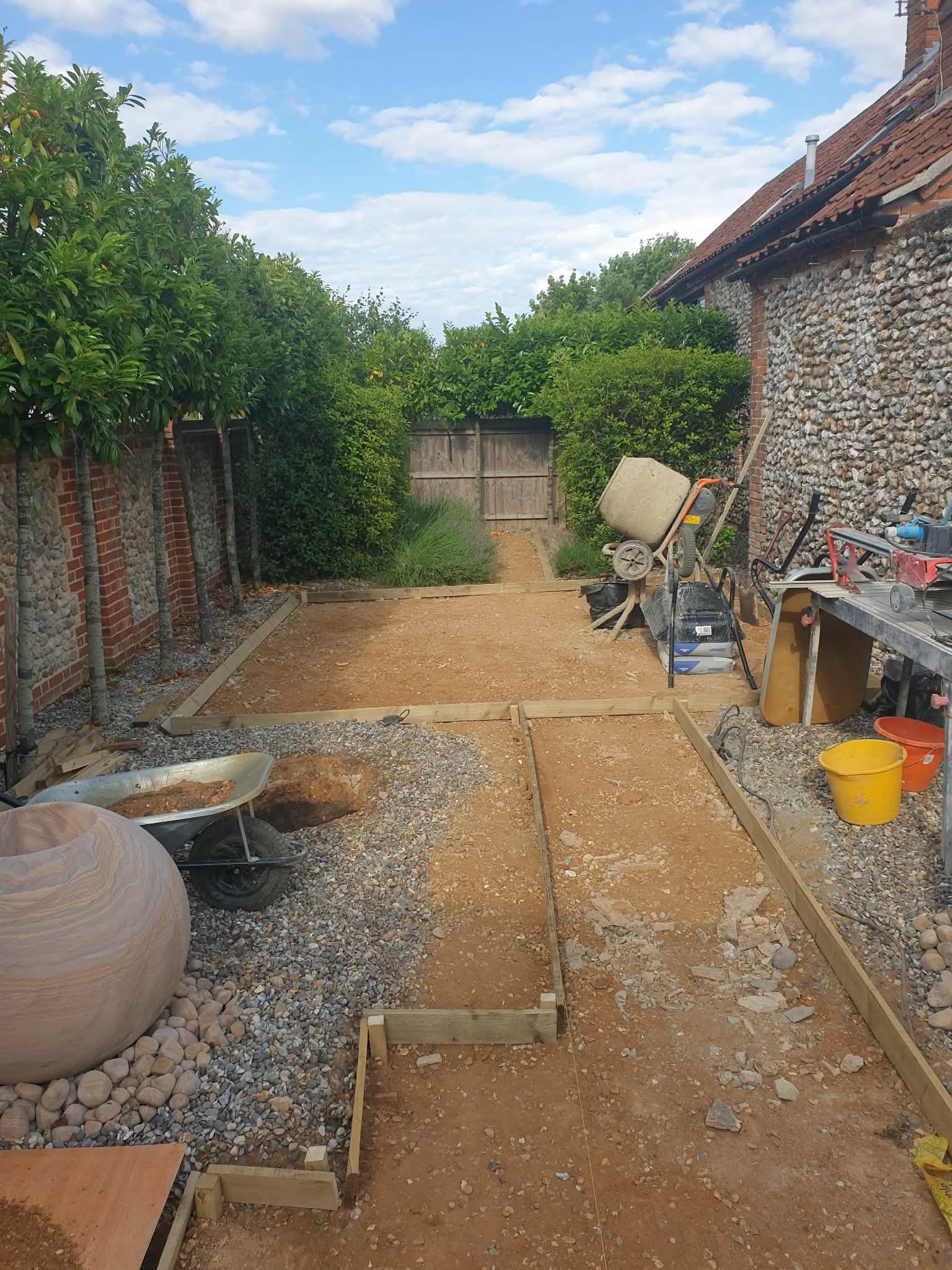 Coastal garden renovation project photo