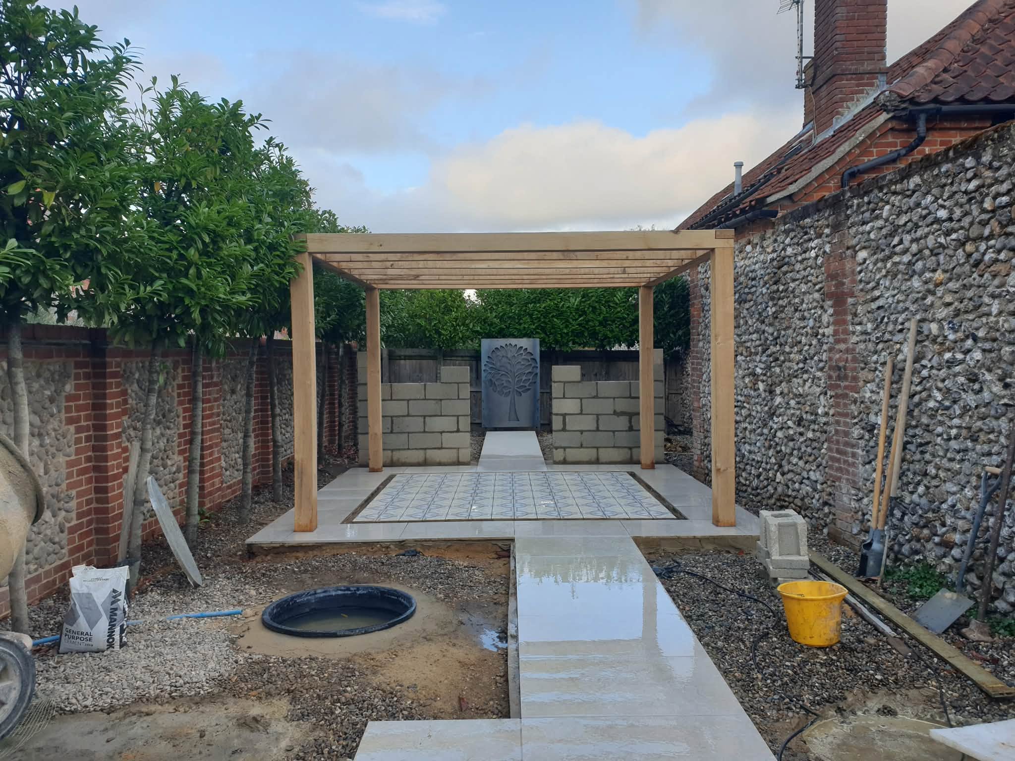 Coastal garden renovation project photo