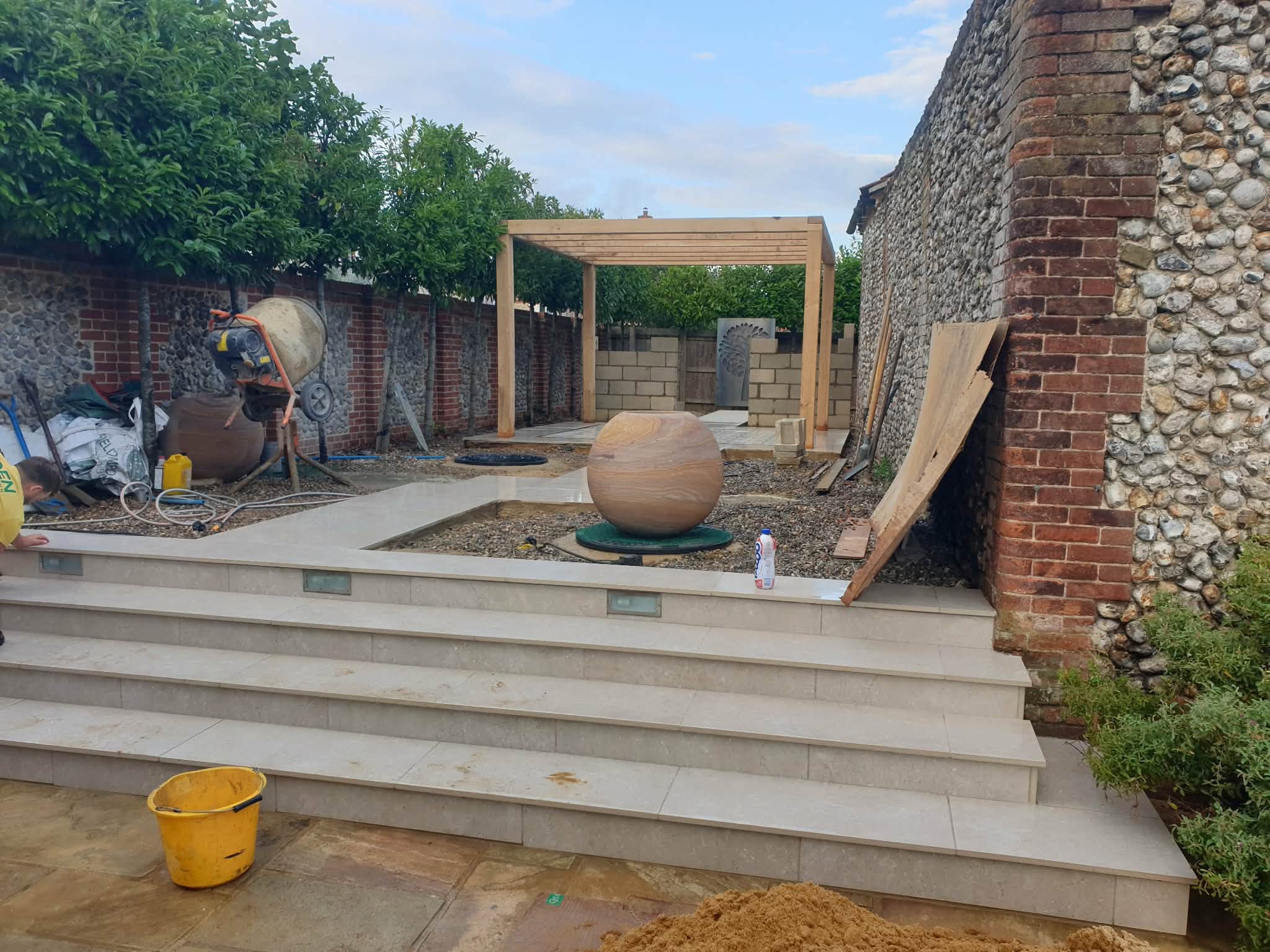 Coastal garden renovation project photo