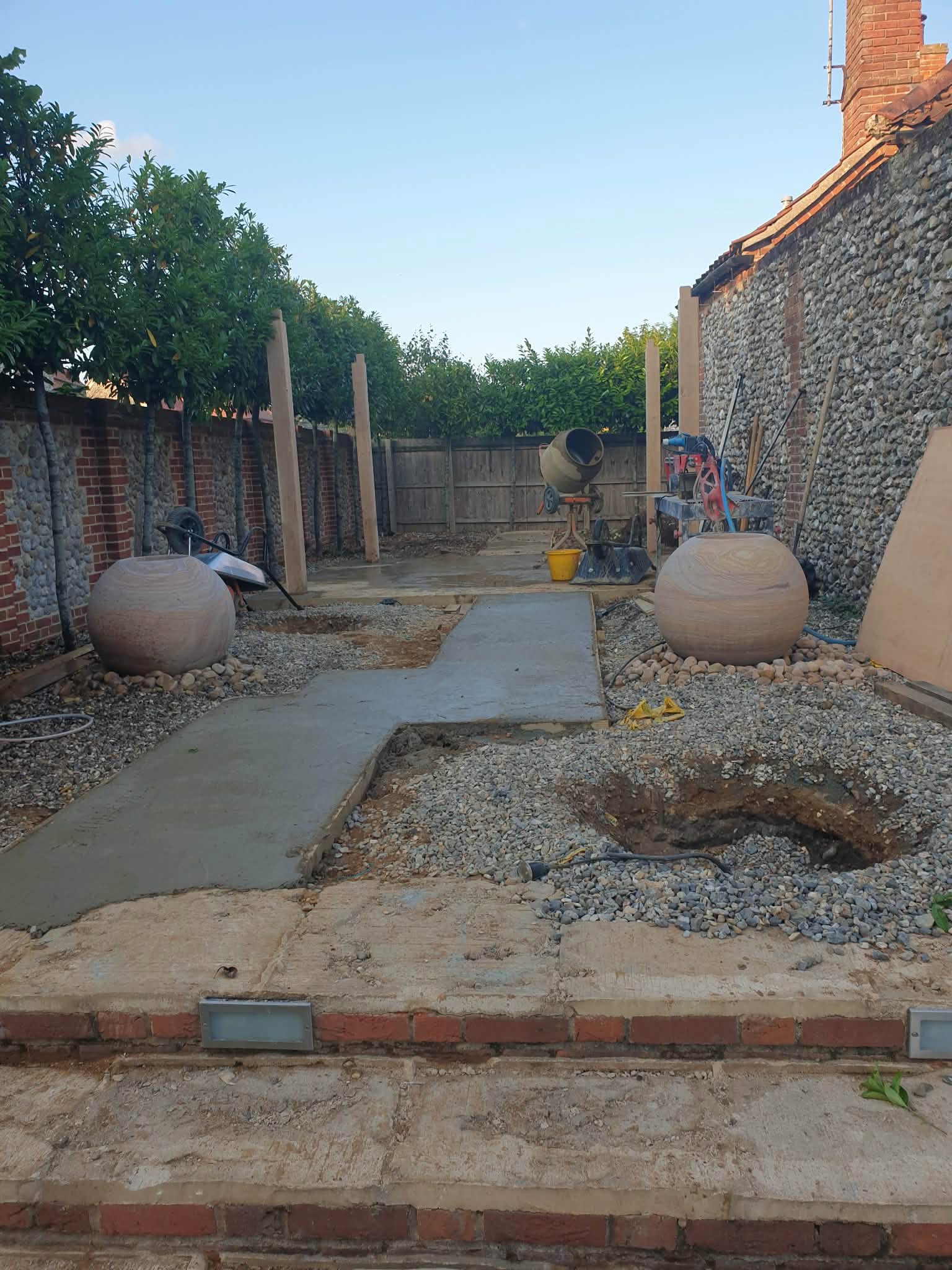 Coastal garden renovation project photo