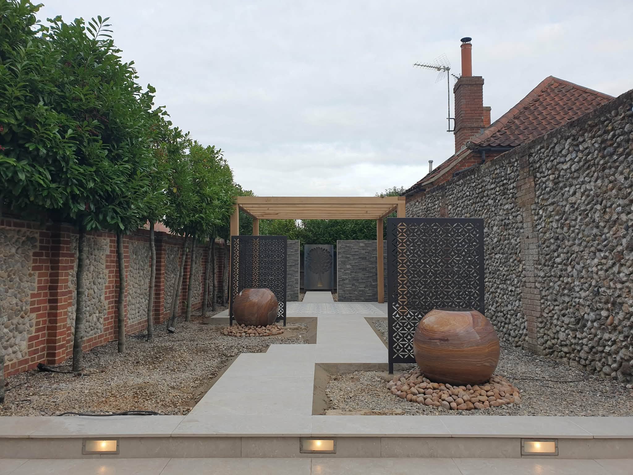 Coastal garden renovation project photo