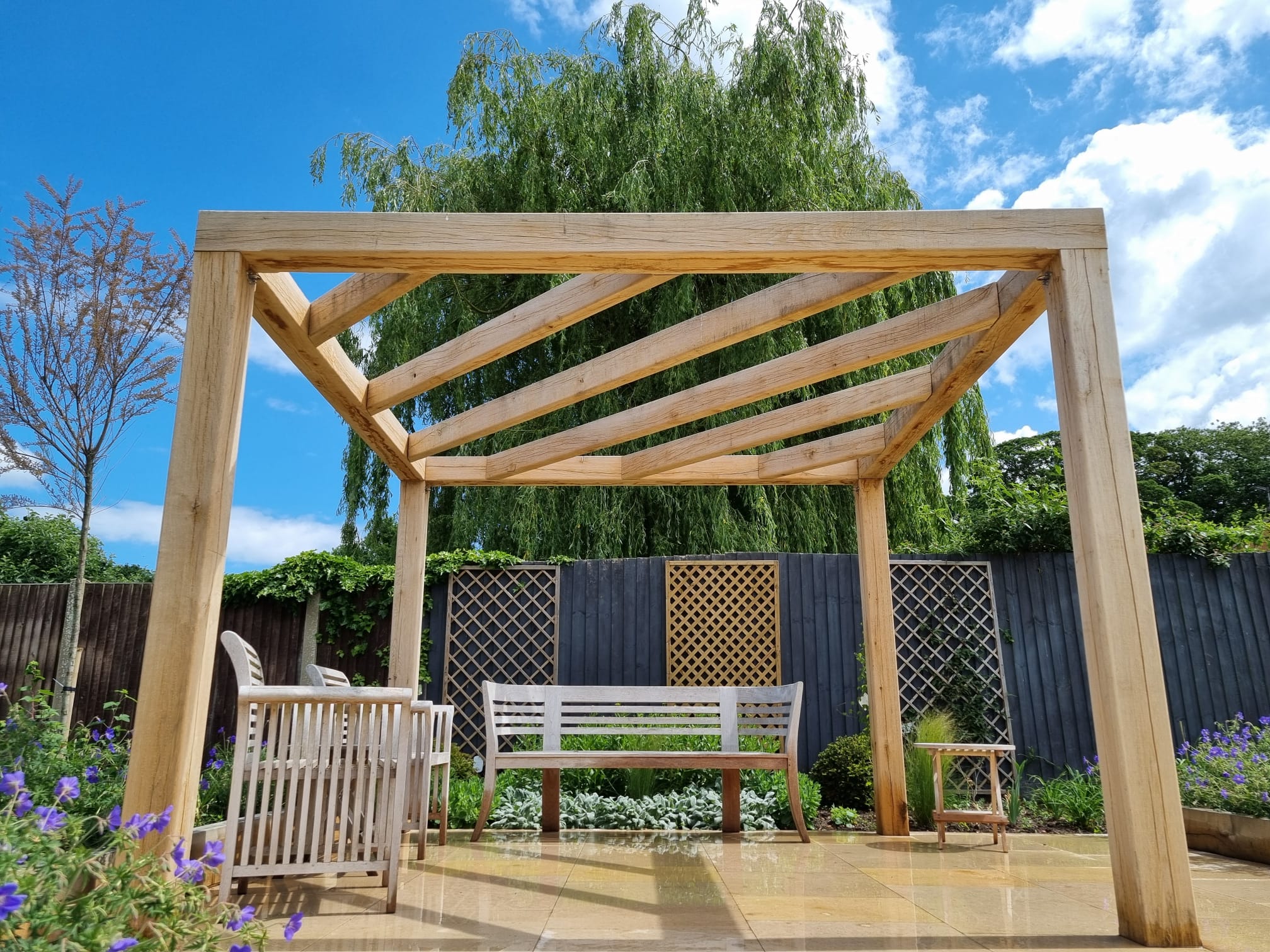 Custom pergola construction