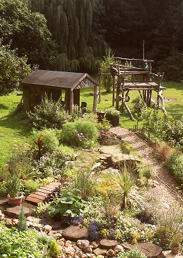 Complete outdoor kitchen and dining area